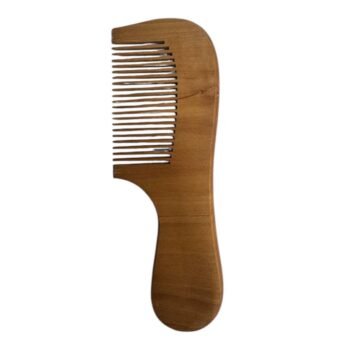 مشط الشعر الخشب بيد