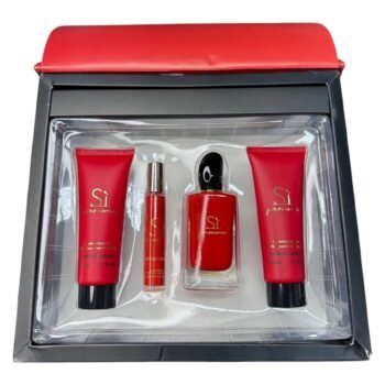 بوكس سي أرماني مستوود 4 قطع + شنطه