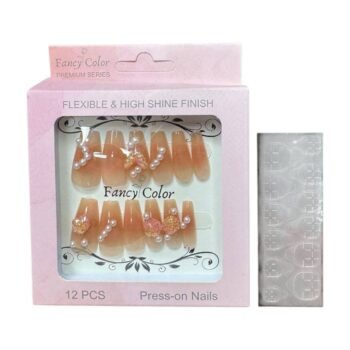 علبه أظافر اكريليك يد 12 قطعة + دابل فيس 05