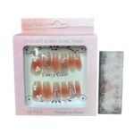 علبه أظافر اكريليك يد 12 قطعة + دابل فيس 010