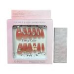 علبه أظافر اكريليك يد 12 قطعة + دابل فيس 07