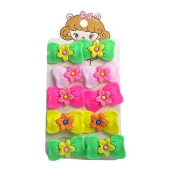 كارت توك أطفالي كوري 10 قطع فيونكة