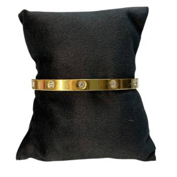 اساورة كارتير جولد استانلس بفصوص