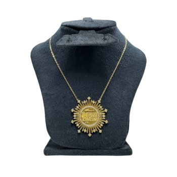 سلسلة آيه الكرسي استانلس ذهبي