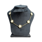 سلسه ورده فان كليف ابيض استانلس دهبي