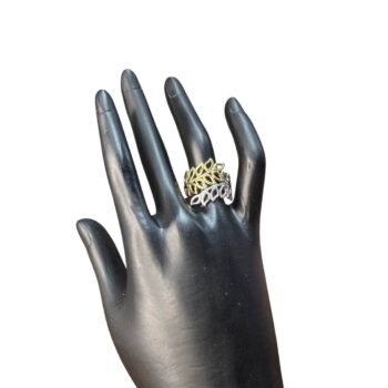 خاتم استانلس بيور ميكس دهبى وفضى