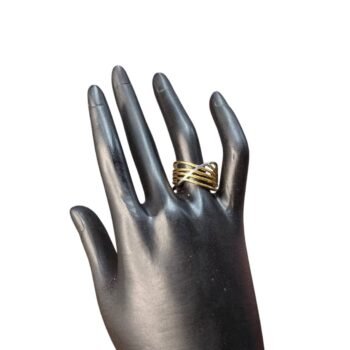 خاتم استانلس بيور ميكس دهبى وفضى