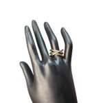 خاتم استانلس بيور ميكس دهبى وفضى