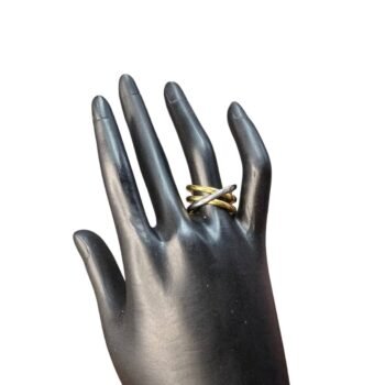 خاتم استانلس بيور ميكس دهبى وفضى