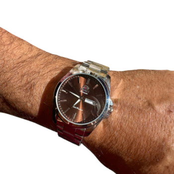 ساعة اورينت معدن كود 141 + علبه مجانية