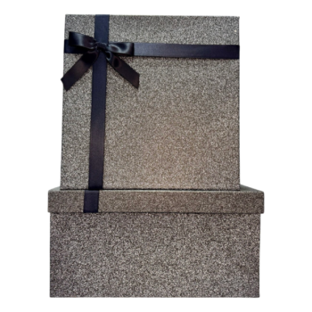 بوكس هدايا فيونكه اسود - حجم كبير