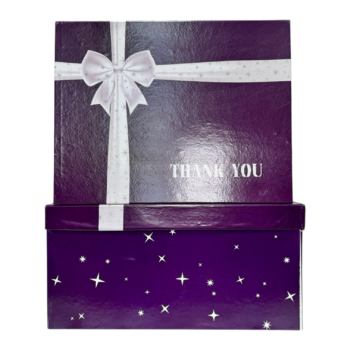 بوكس هدايا بنفسجي- حجم كبير