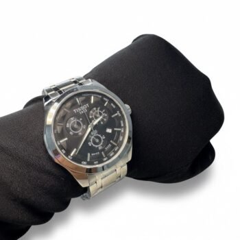 ساعة رجالي معدن + علبة مجانية - كود 030