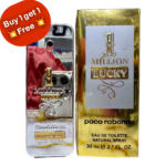 أشتري قطعه وأحصلي على التانيه مجاناً 
برفان وان مليون لاكي 30ملي