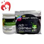 مجموعه عيد الأم - صبغه ريتشي باللون الأسود + حمام كريم الأفاكادو 500جرام