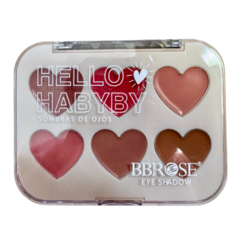 بلاشر كريمي 6 لون قلوب بي بي روز