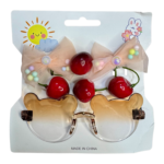 كارت توكه أطفالي فيونكه بكريزة + نضارة - بني