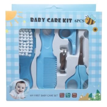 مجموعة العناية المتكاملة بالطفل (Baby Care Kit - 6PCS) باللون البيبي بلو - ولادي